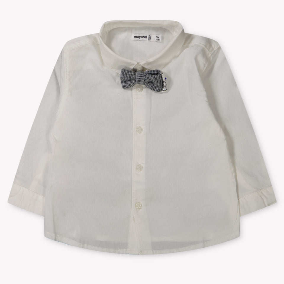 Mayoral Baby Jongens Blouse In Off White