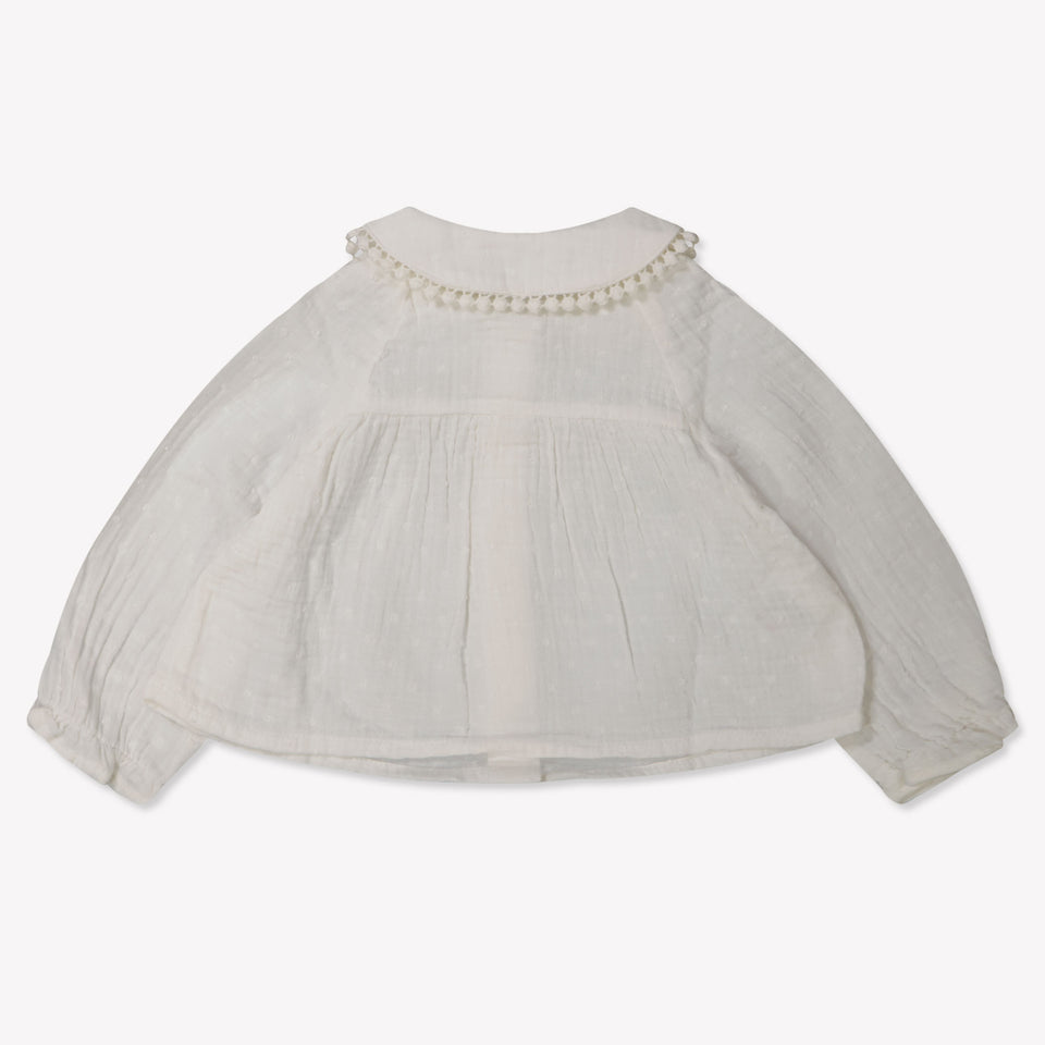 Mayoral Baby Meisjes Blouse In Off White