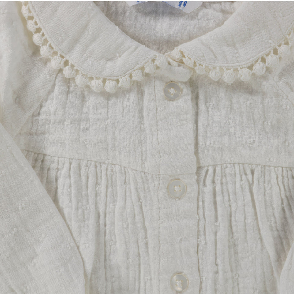 Mayoral Baby Meisjes Blouse In Off White
