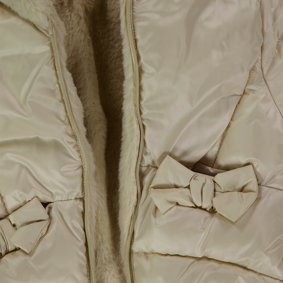 Mayoral Baby Girls Winter coat In Light Beige
