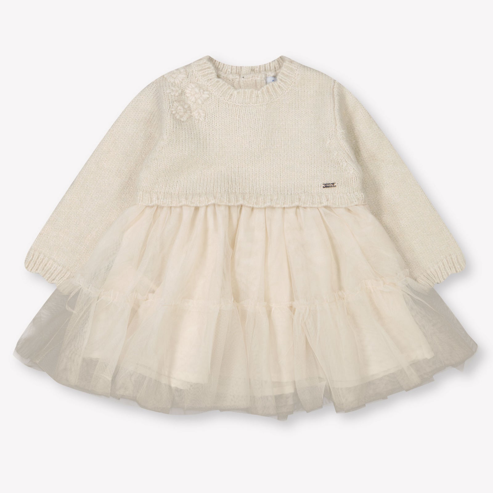 Mayoral Baby Girls Dress  Light Beige
