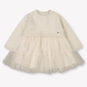 Mayoral Baby Girls Dress  Light Beige
