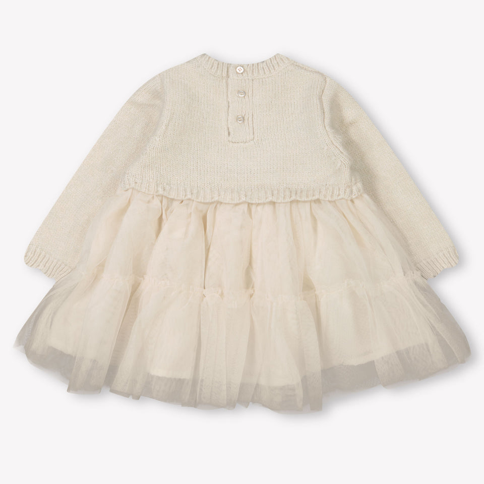 Mayoral Baby Girls Dress  Light Beige