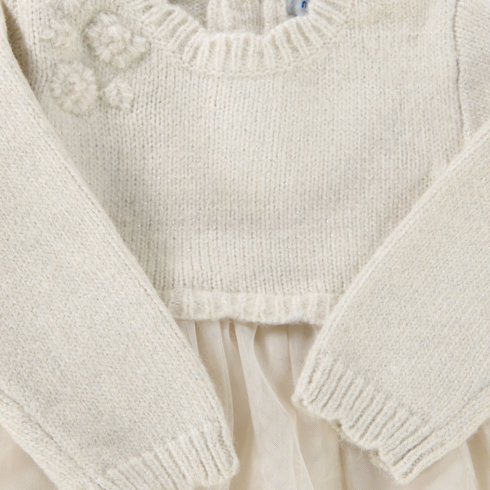 Mayoral Baby Girls Dress  Light Beige