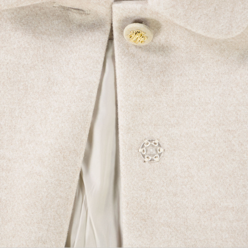 Mayoral Kids Girls Jackets In Light Beige