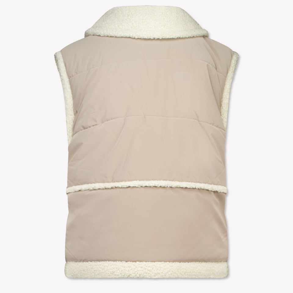 Mayoral Kids Girls Vest Beige