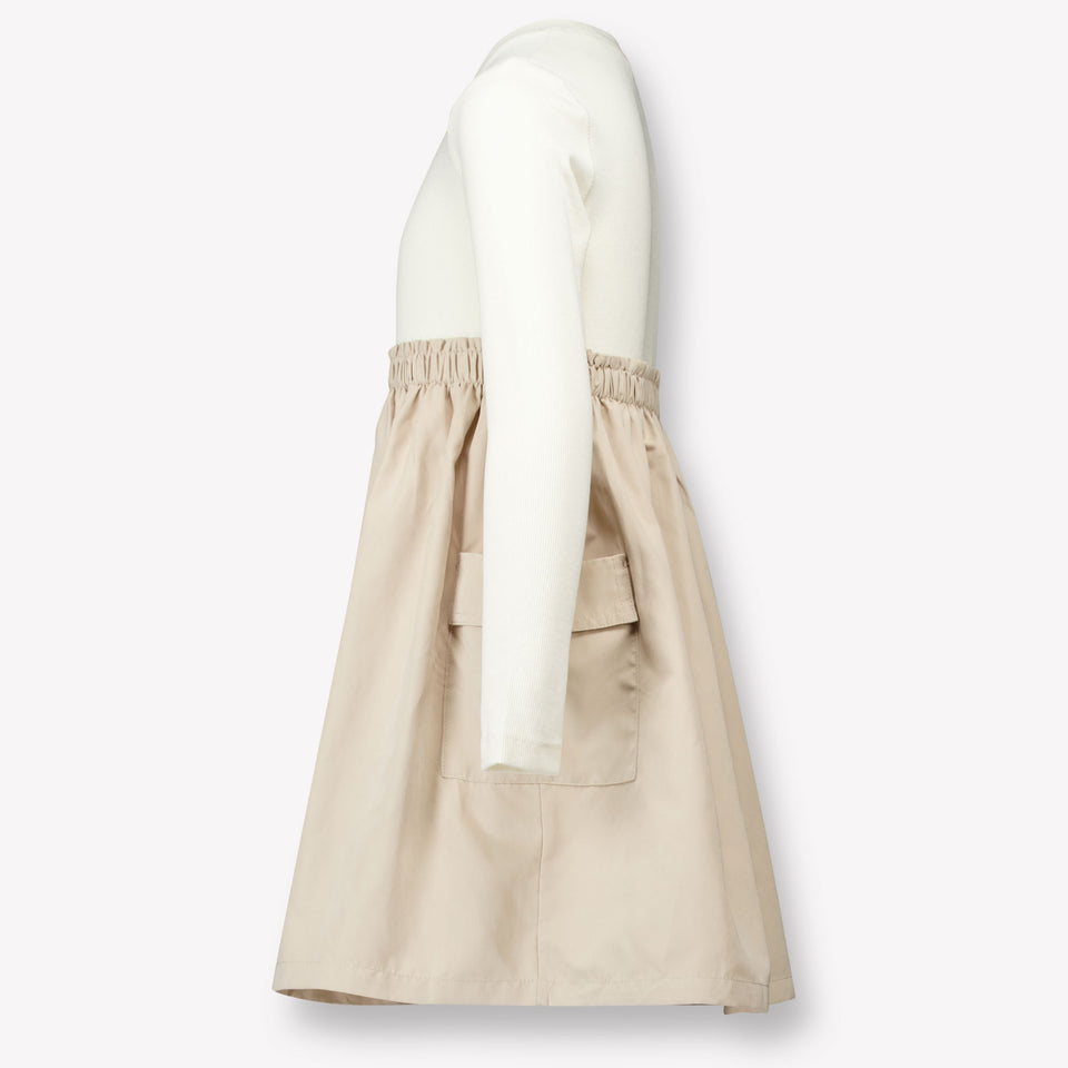 Mayoral Kids Girls Dress Beige