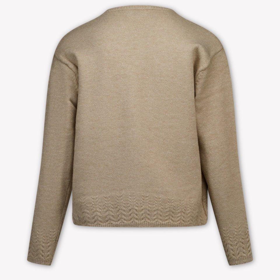 Mayoral Kids Girls Sweater in Light Beige