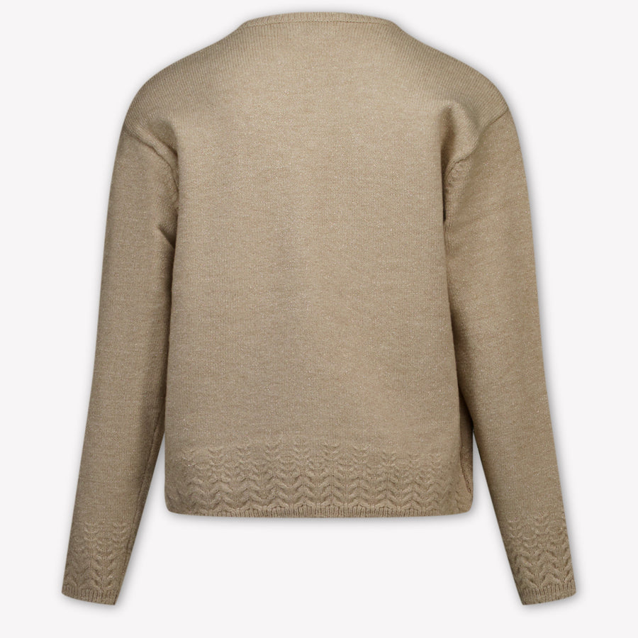 Mayoral Kids Girls Sweater in Light Beige