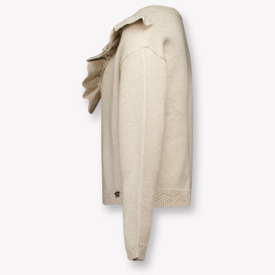 Mayoral Kids Girls Sweater in Light Beige
