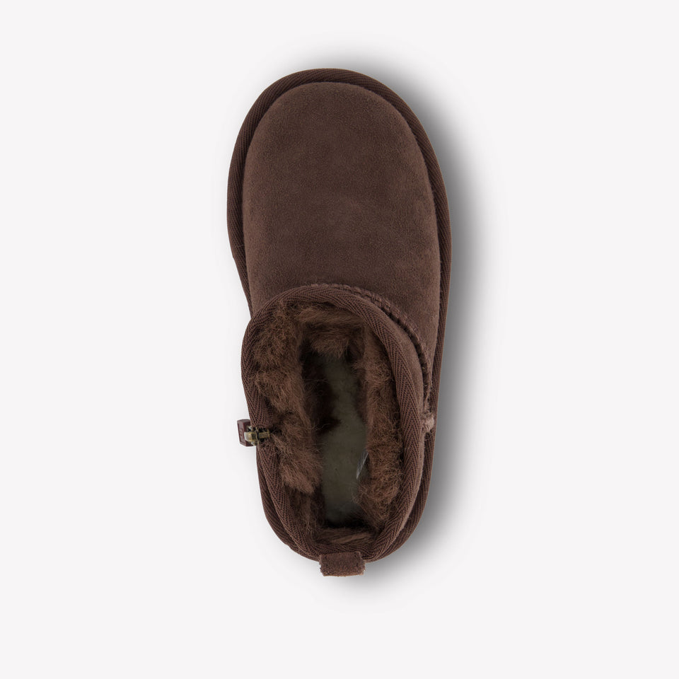 UGG Ultra Mini Unisex Laarzen In Donker Bruin
