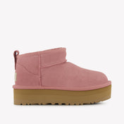 UGG Ultra Mini Platform Meisjes Laarzen In Roze