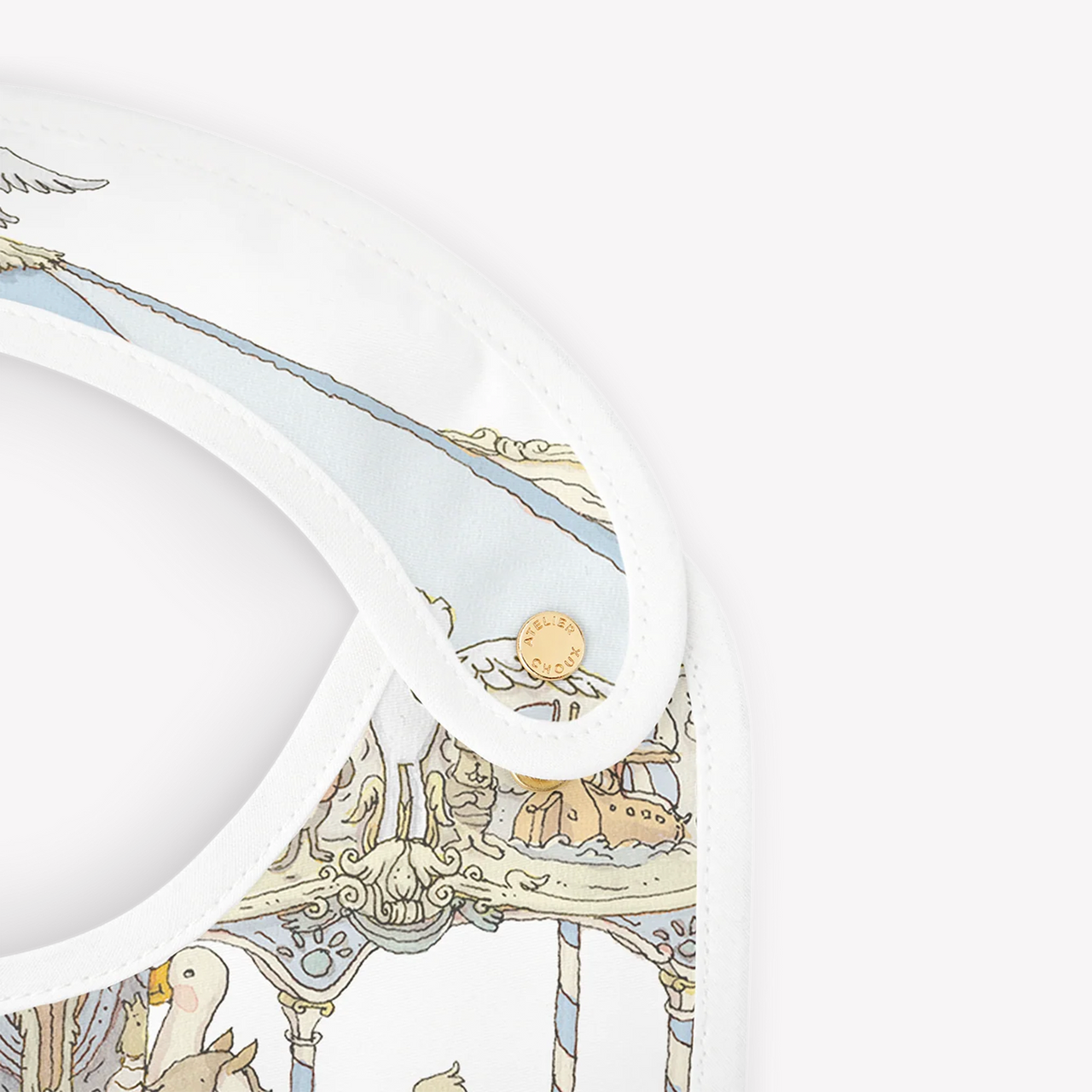 Atelier Choux Baby Slab Carousel In Light Blue