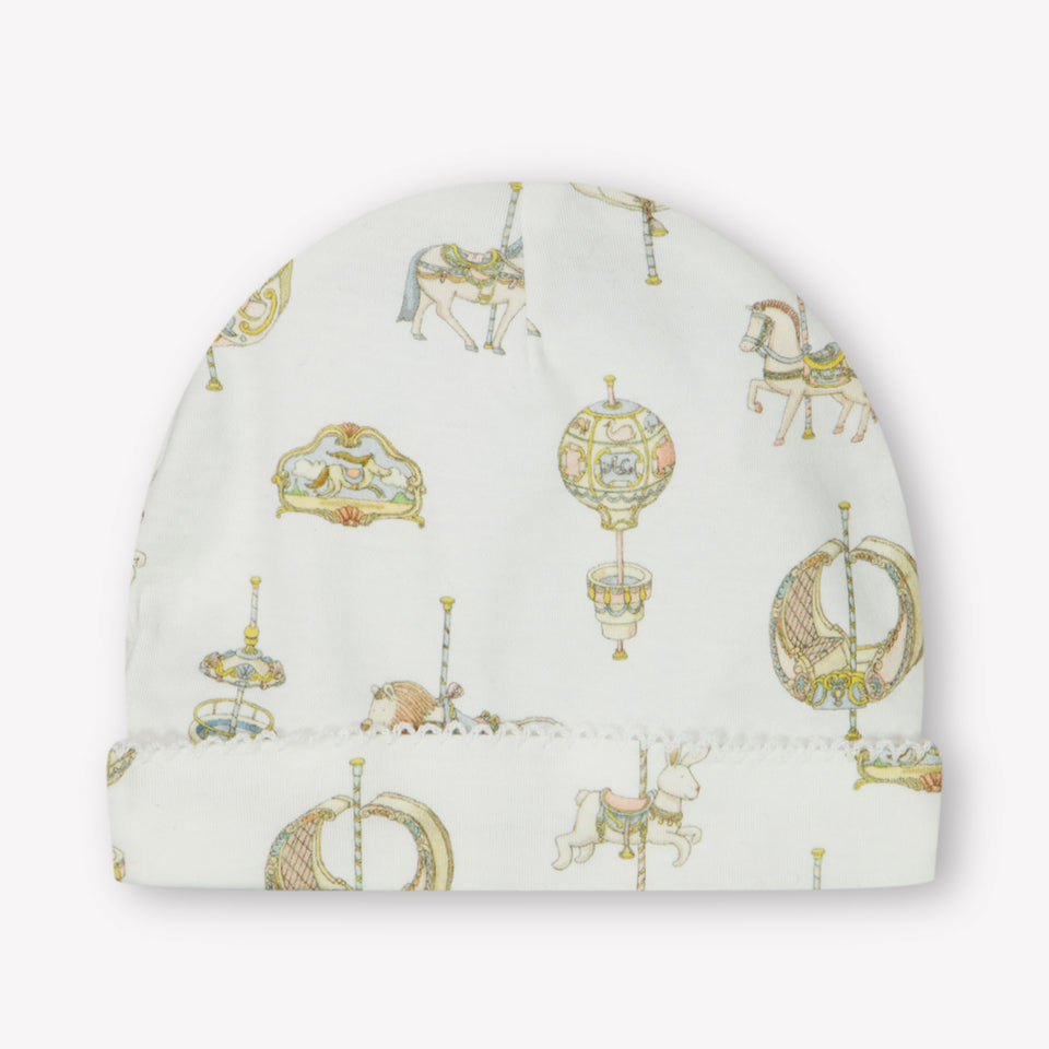 Atelier Choux Baby Unisex Hat in White
