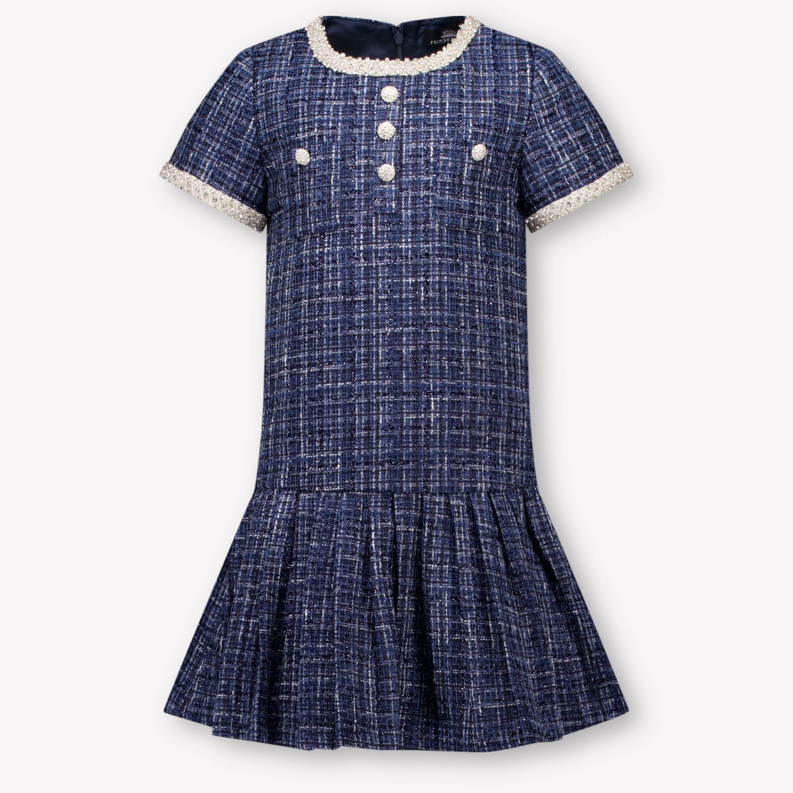 Prinsessefin Kids Girls Dress Navy
