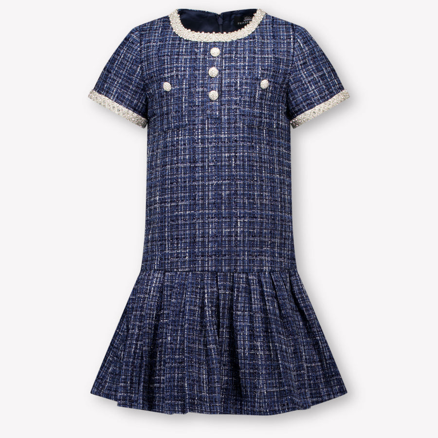Prinsessefin Girls Dress in Navy