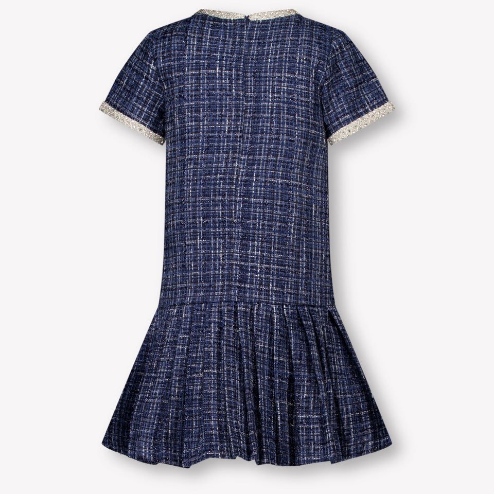 Prinsessefin Kids Girls Dress Navy
