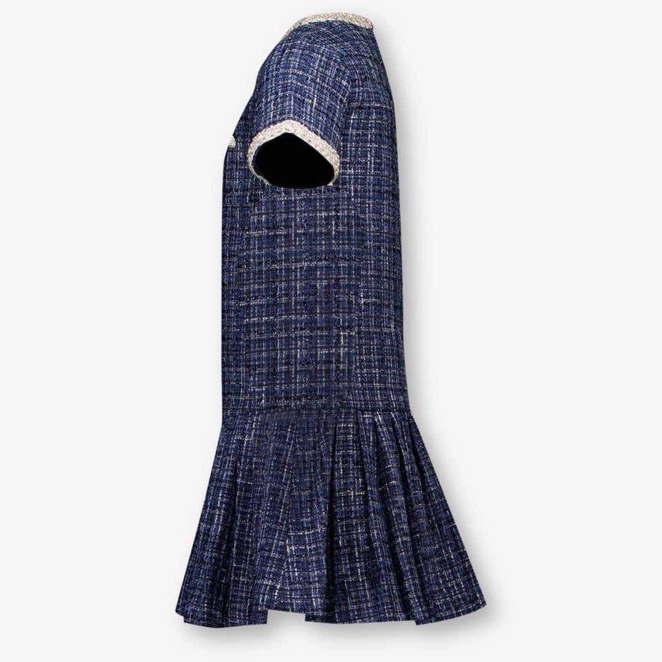 Prinsessefin Kids Girls Dress Navy