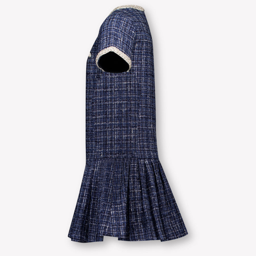 Prinsessefin Kinder Meisjes Jurk In Navy