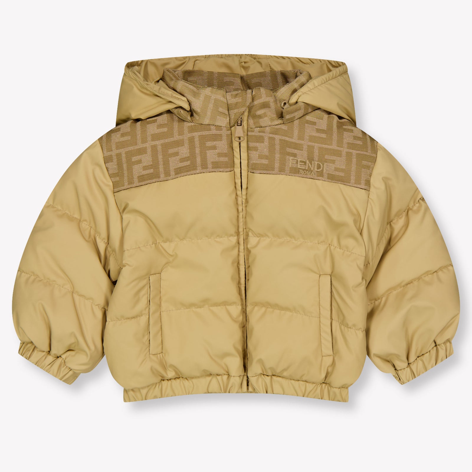 Fendi Baby Unisex winter coat In Beige