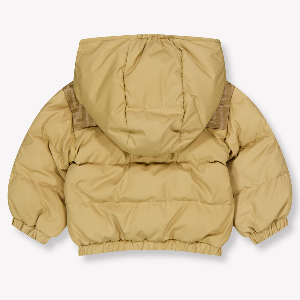 Fendi Baby Unisex winter coat In Beige