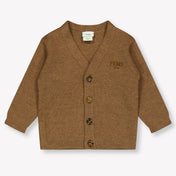 Fendi Baby Unisex Vest In Camel