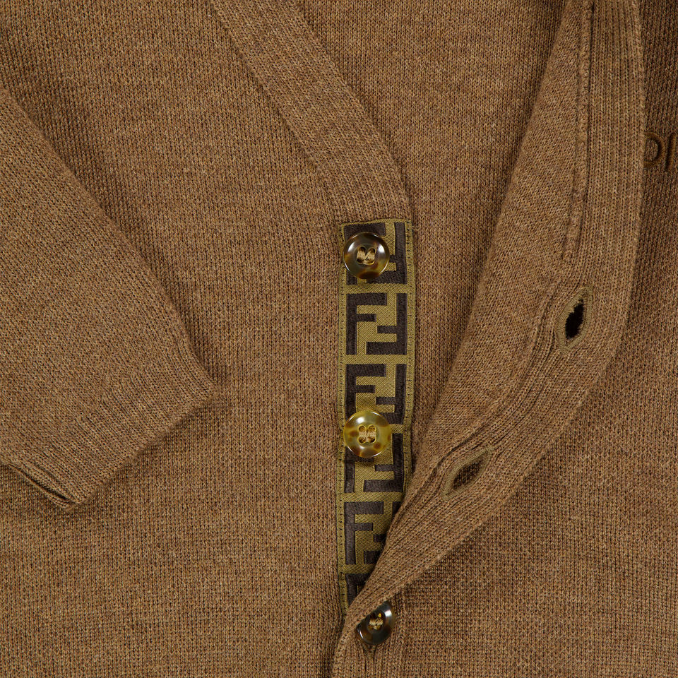Fendi Baby Unisex Vest In Camel