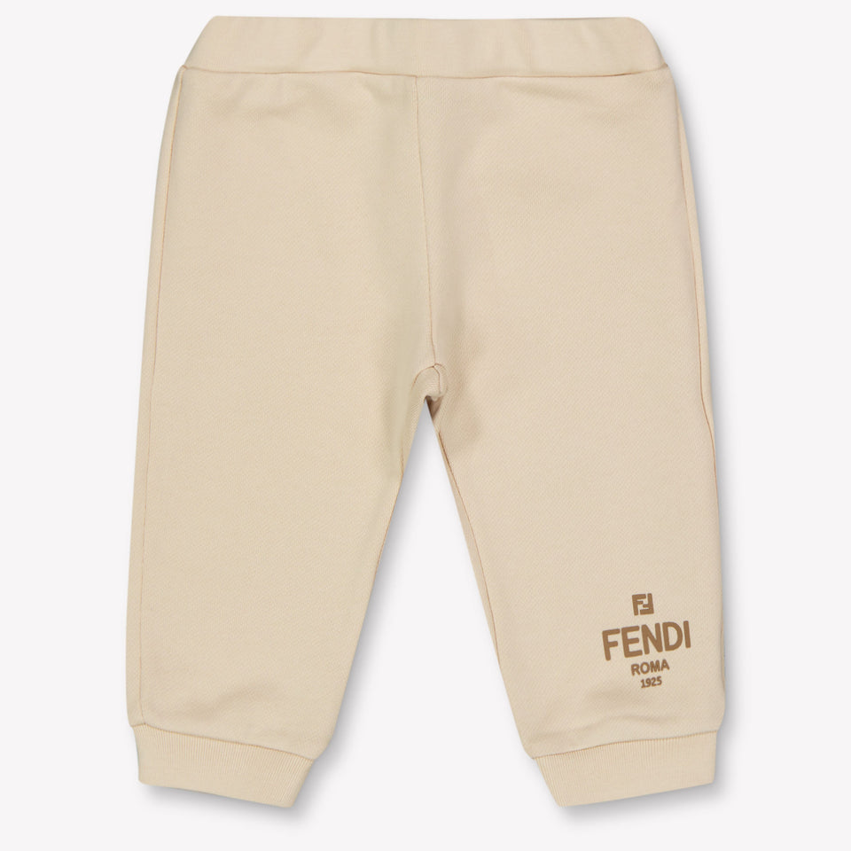 Fendi Baby Unisex Pants Light Beige