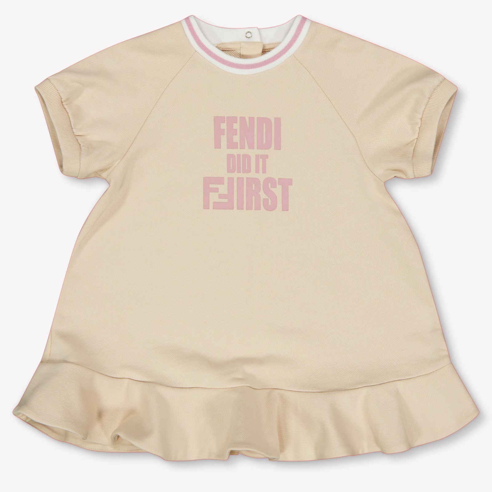 Fendi Baby Girls Dress Light Beige