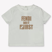 Fendi Baby Girls T-shirt in Beige