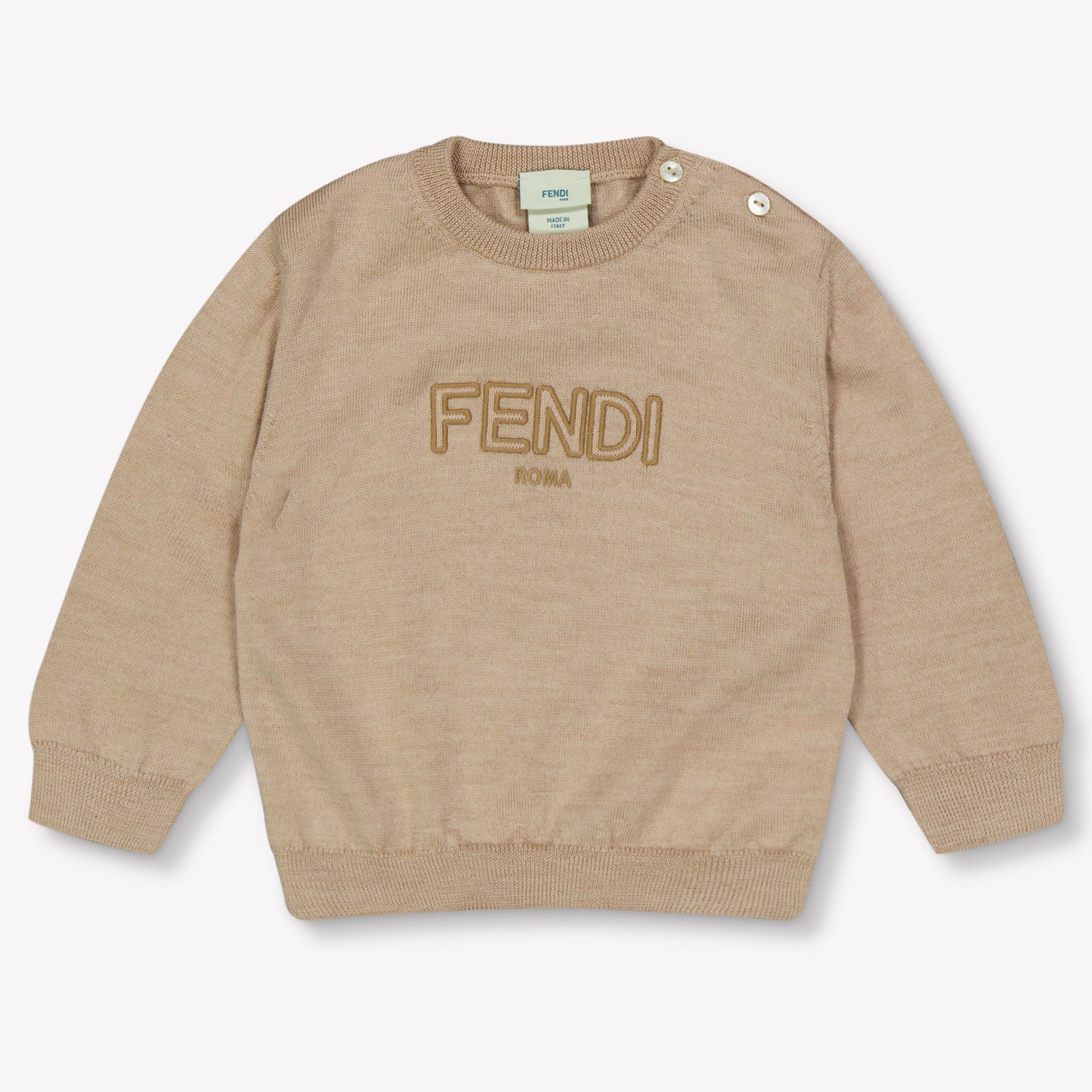 Fendi Baby Unisex Sweater in Light Beige