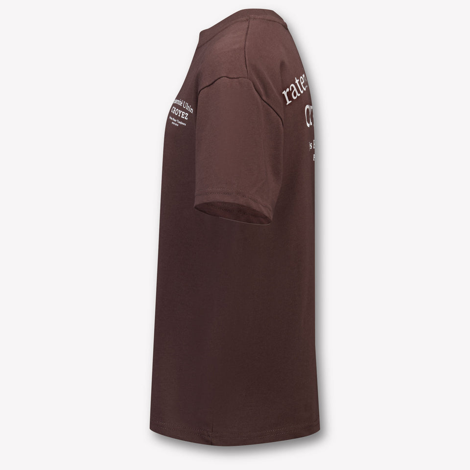 Croyez Kinder Jongens T-Shirt In Bruin
