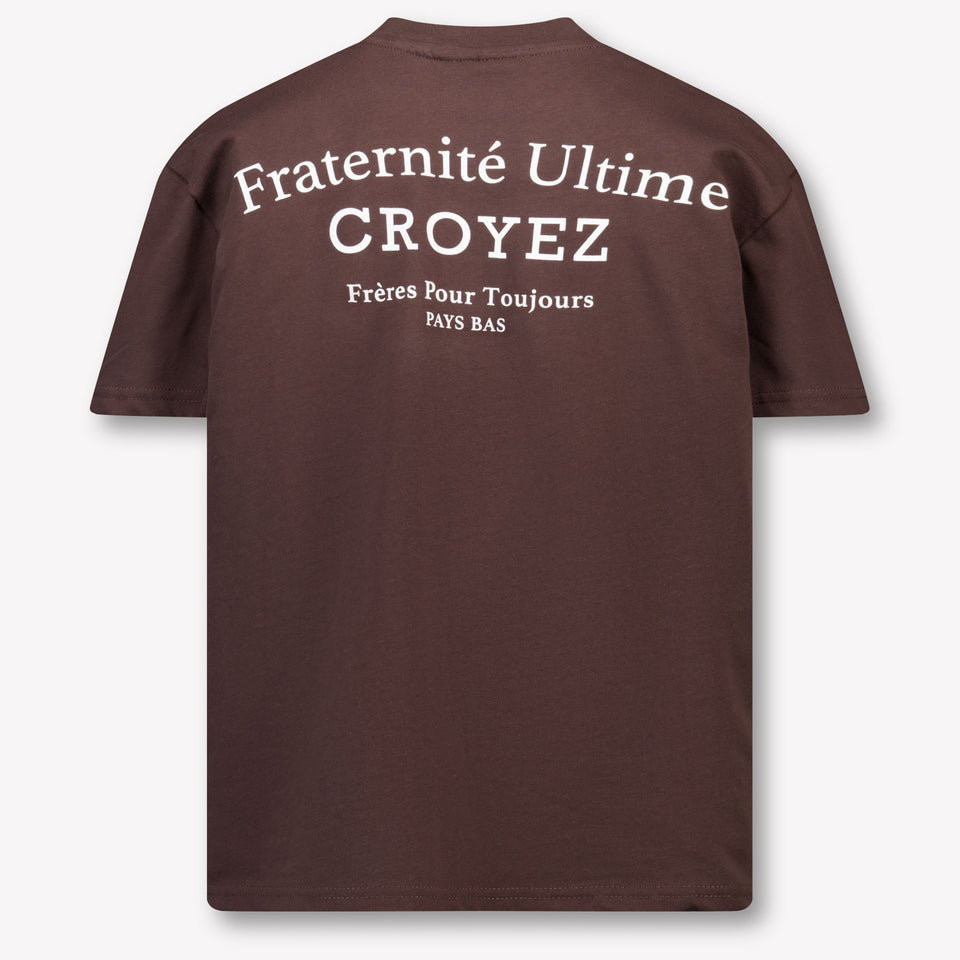 Croyez Kinder Jongens T-Shirt In Bruin