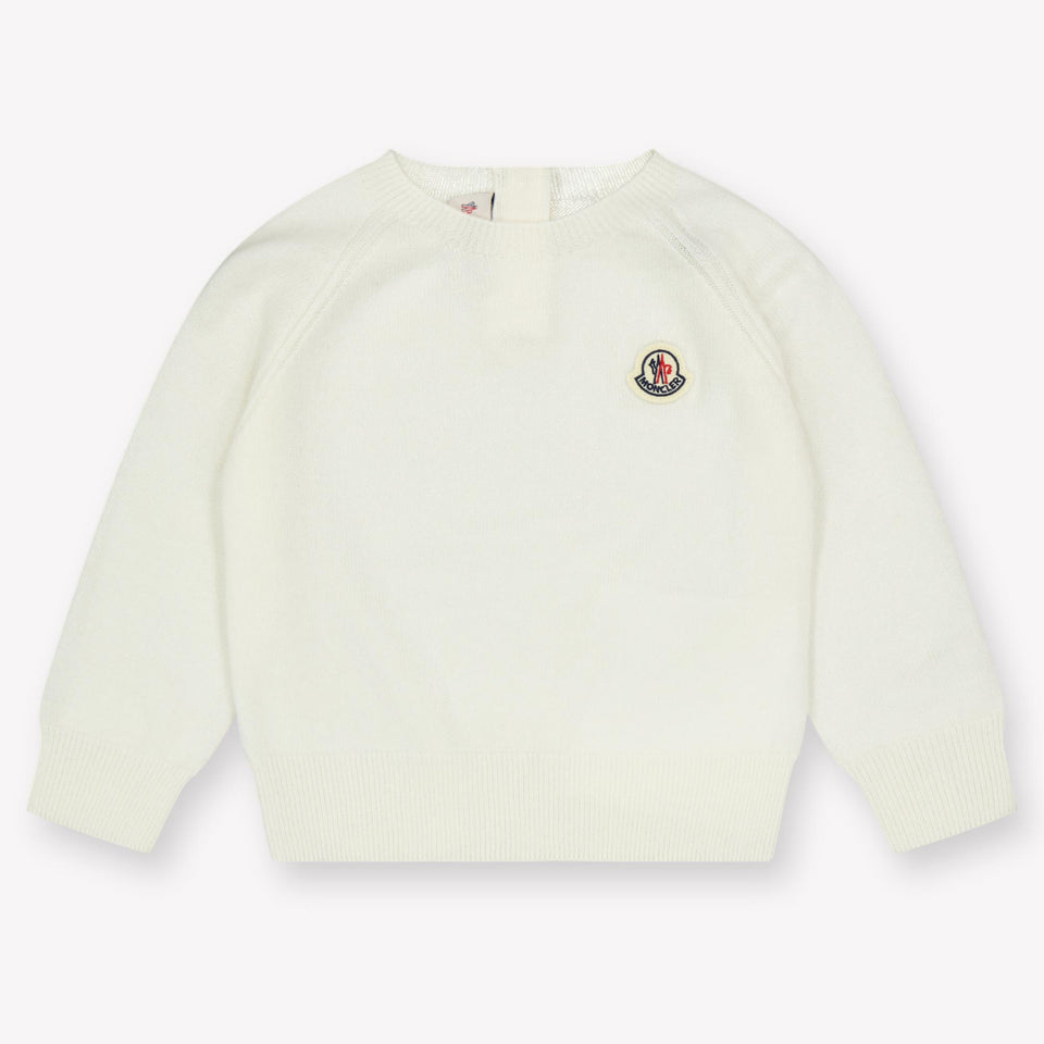 Moncler Baby Jongens Trui In Off White