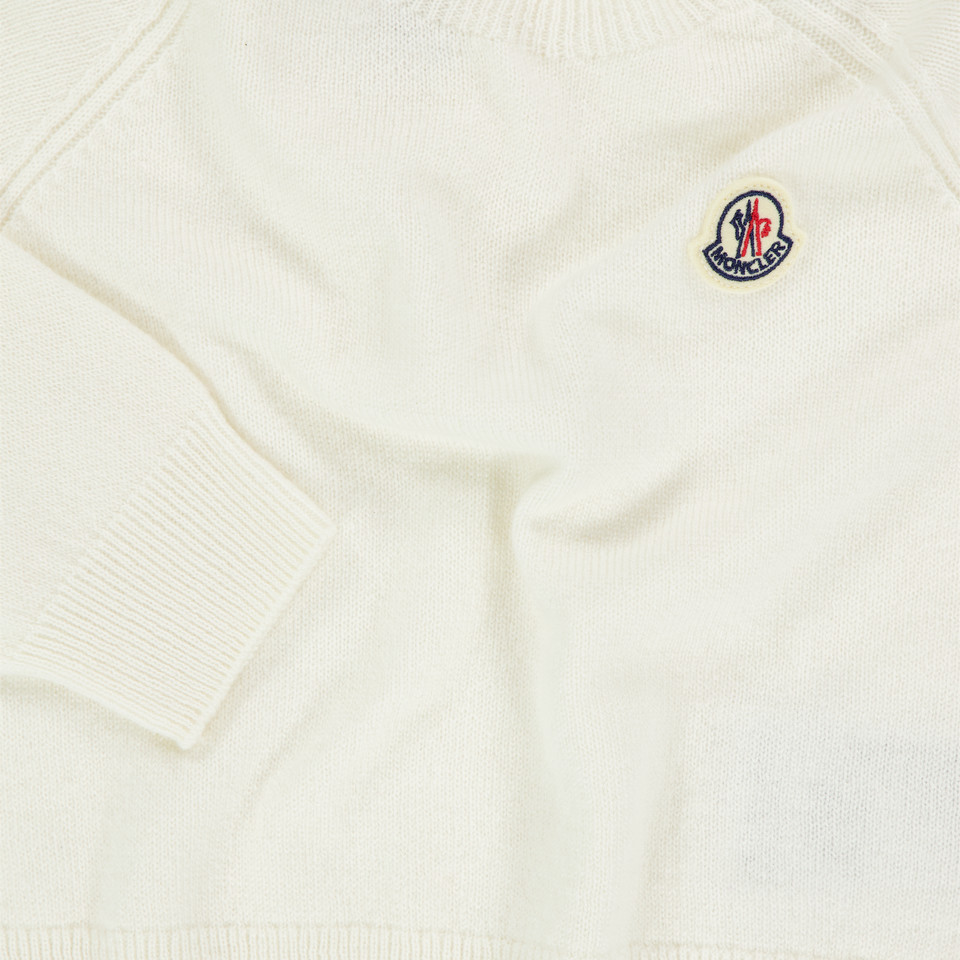Moncler Baby Jongens Trui In Off White