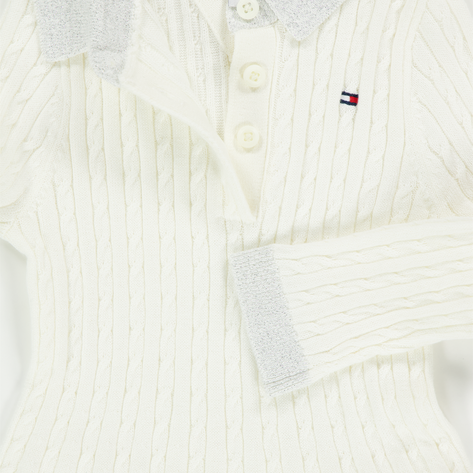 Tommy Hilfiger Baby Meisjes Jurk In Off White