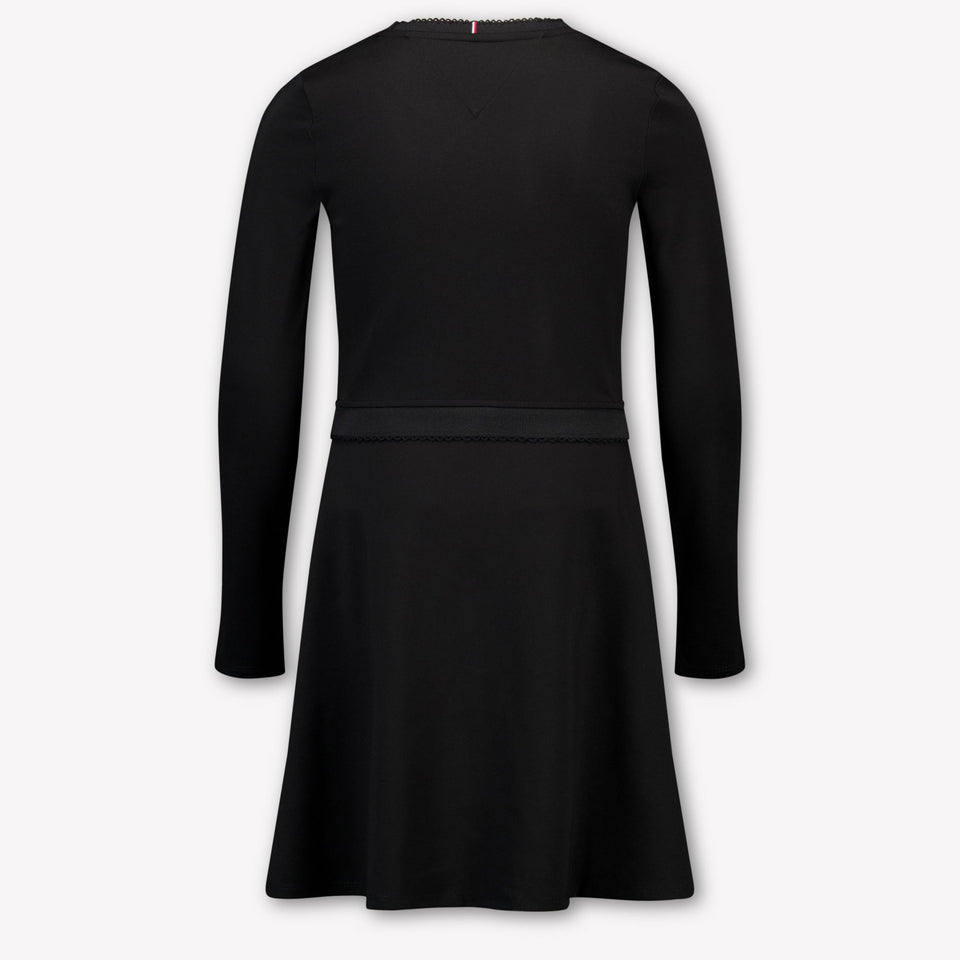 Tommy Hilfiger Kinder Meisjes Jurk In Zwart