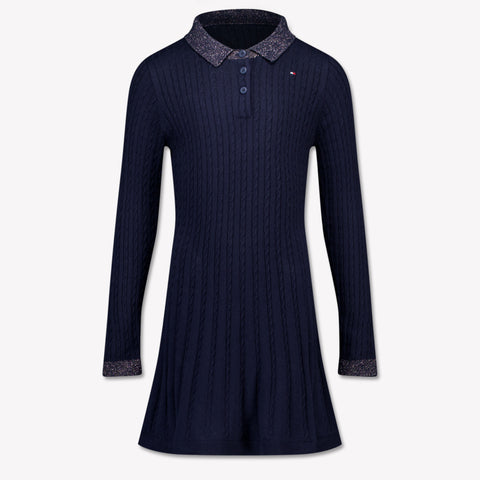 Tommy Hilfiger Kids Girls Dress Navy