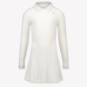 Tommy Hilfiger Kids Girls Dress OffWhite