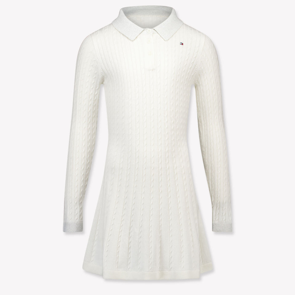 Tommy Hilfiger Kids Girls Dress OffWhite