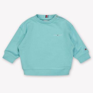 Tommy Hilfiger Baby Unisex Trui In Turquoise