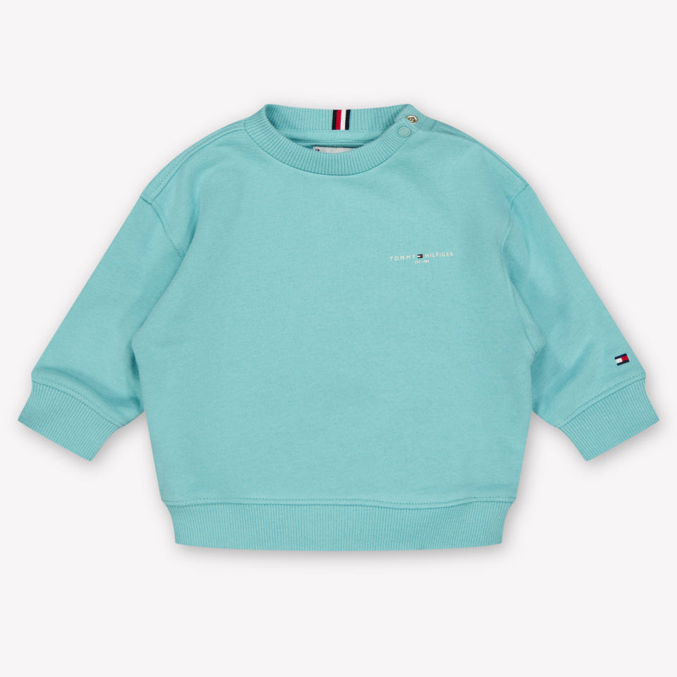 Tommy Hilfiger Baby Unisex Trui In Turquoise
