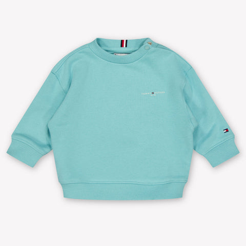 Tommy Hilfiger Baby Unisex Sweater in Turquoise