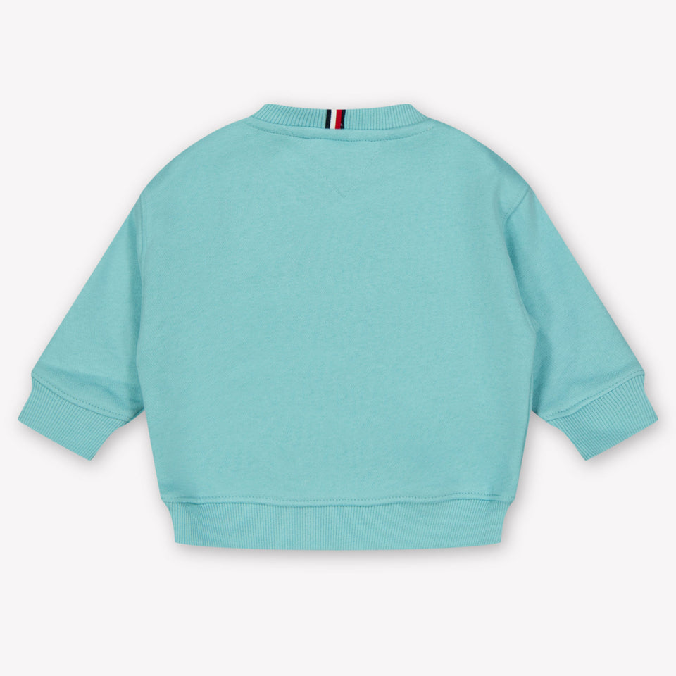 Tommy Hilfiger Baby Unisex Trui In Turquoise