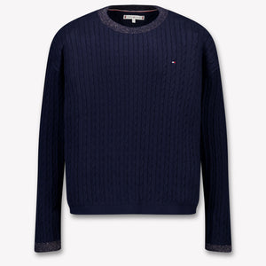 Tommy Hilfiger Kids Girls Sweater in Navy