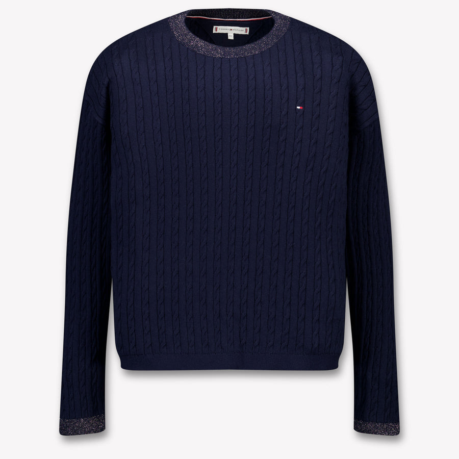 Tommy Hilfiger Kids Girls Sweater in Navy