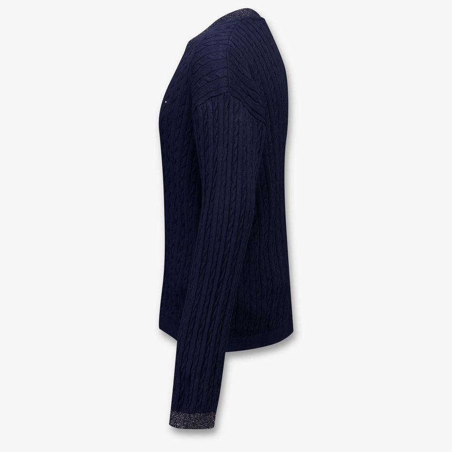 Tommy Hilfiger Kids Girls Sweater in Navy