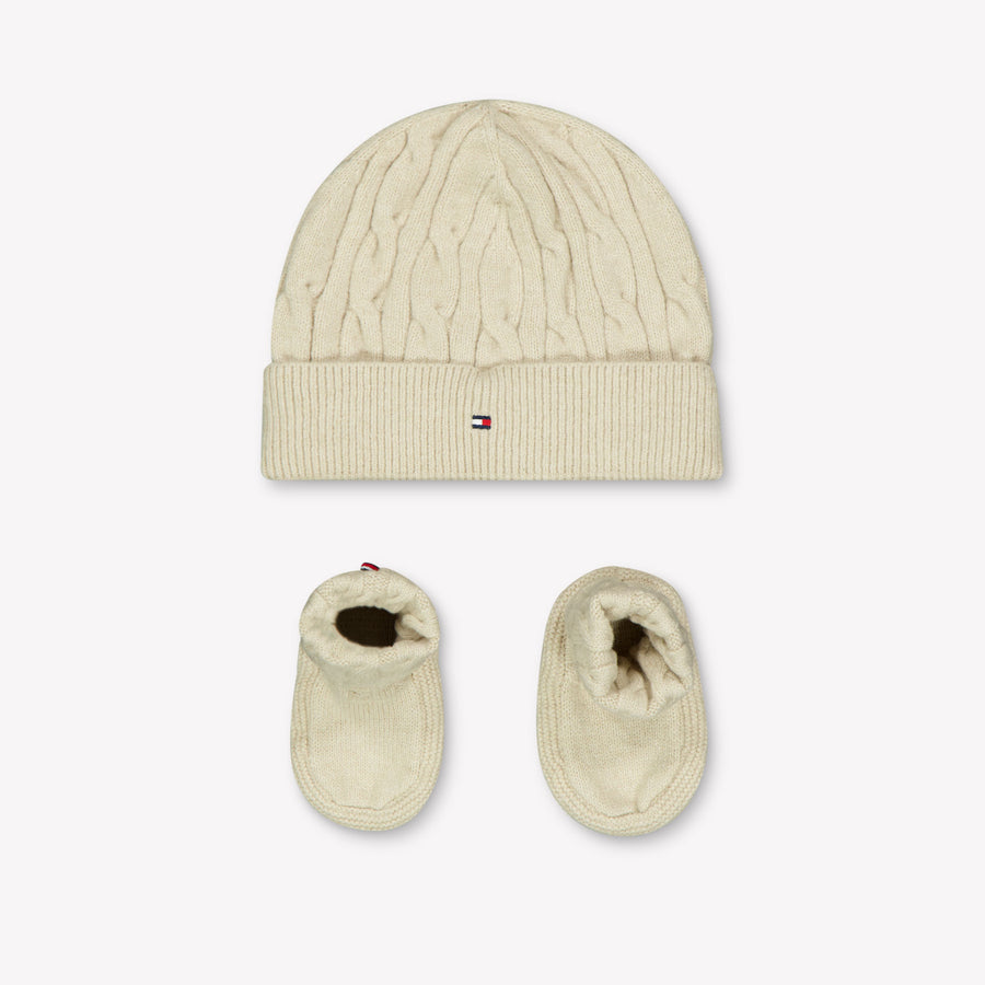 Tommy Hilfiger Baby Unisex Hat in Light Beige