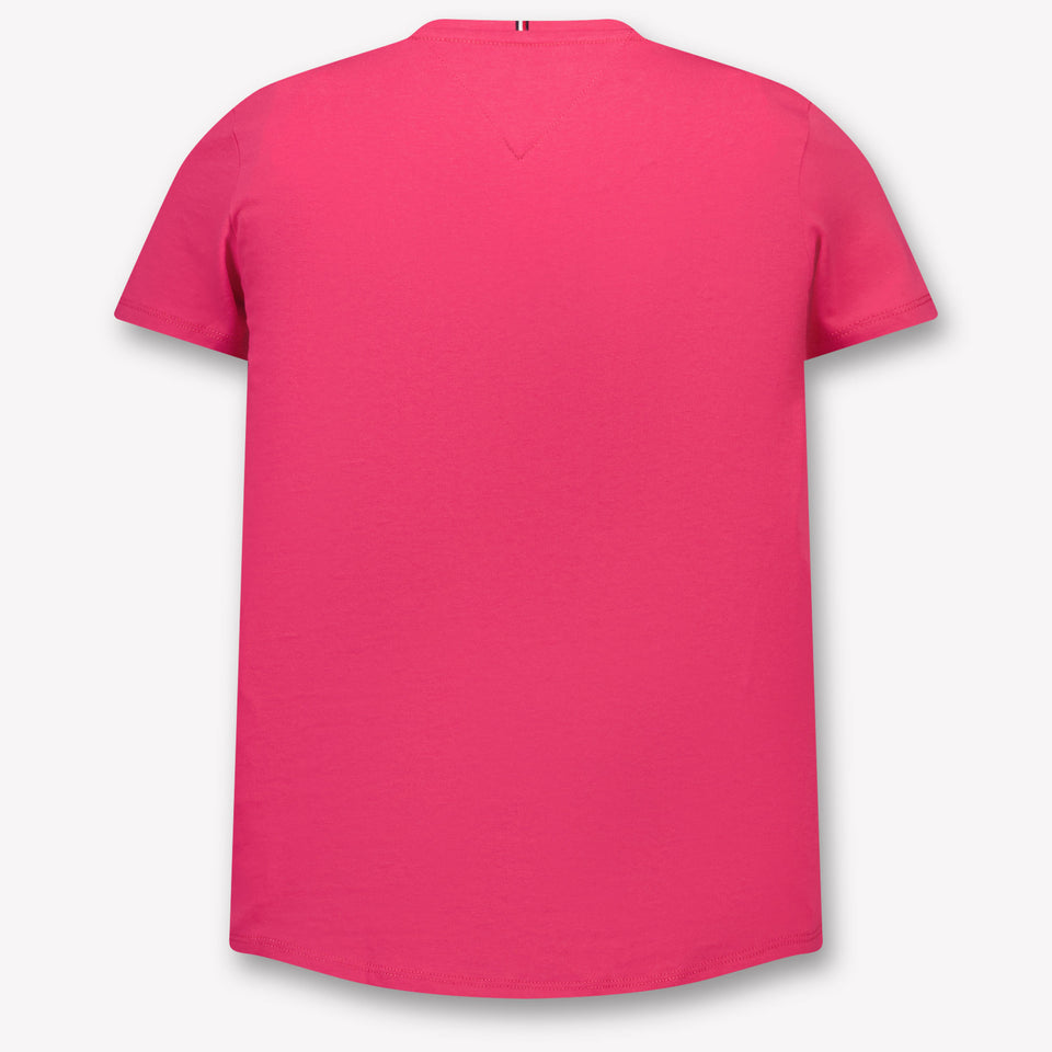 Tommy Hilfiger Kinder Meisjes T-Shirt In Fuchsia