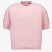 Tommy Hilfiger Kids Girls Sweater in Light Pink